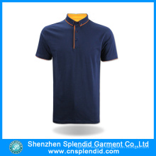 Shenzhen vestido de moda de algodón hombre negro polo camiseta